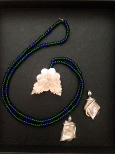 abalone necklace and pendants