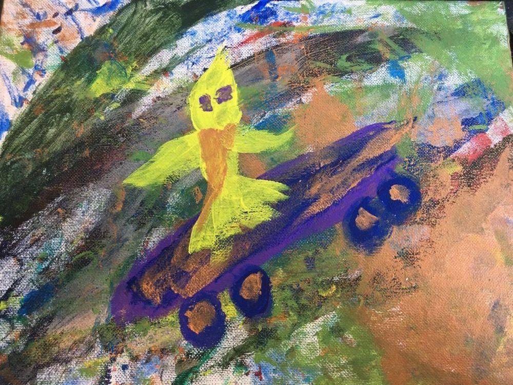 Skateboarding Chicken